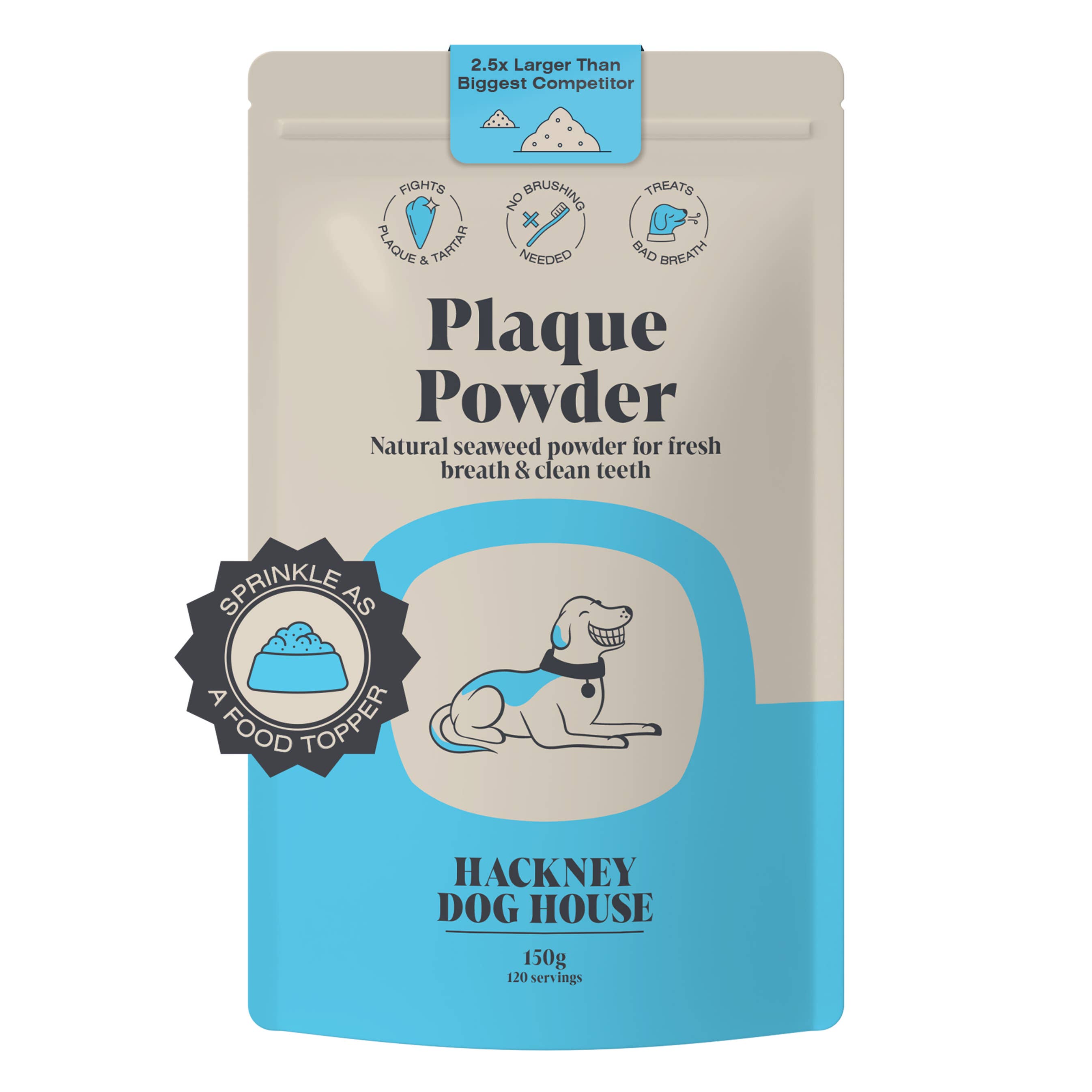 Single Pack | Plaque Seaweed Powder for Dogs | 80 Servings | - Lovable Hounds